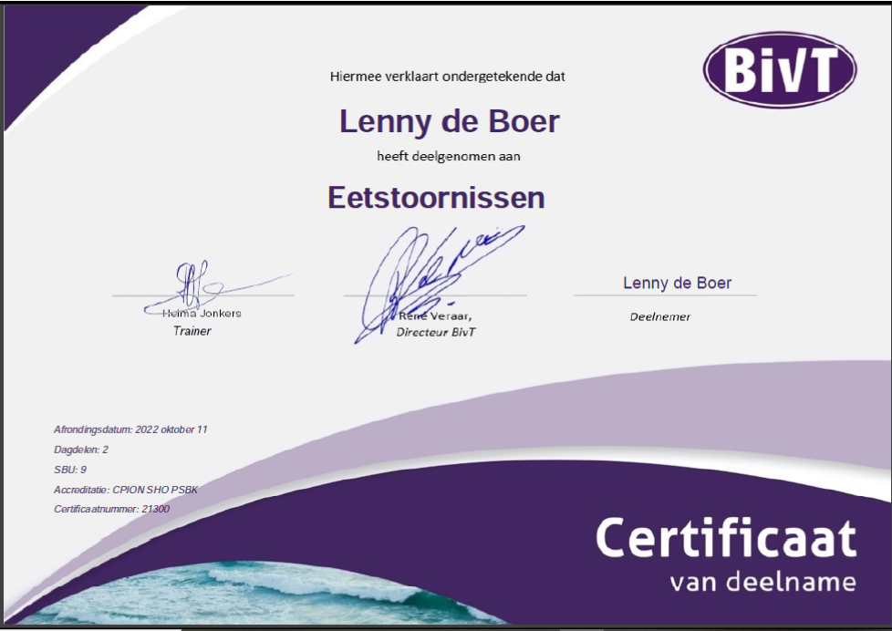 voedingsadvies massage zwolle Eetstoornissen 1